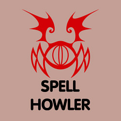 Свитшот хлопковый мужской Dark Elf Mage - Spell Howler, цвет: пыльно-розовый — фото 2