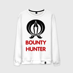 Свитшот хлопковый мужской Dwarf Fighter - Bounty Hunter, цвет: белый