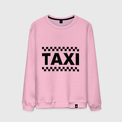 Свитшот хлопковый мужской Taxi, цвет: светло-розовый
