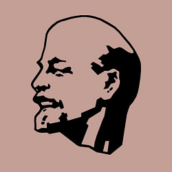 Свитшот хлопковый мужской Ленин: скульптура, цвет: пыльно-розовый — фото 2