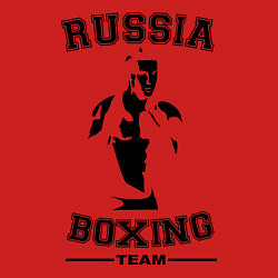 Свитшот хлопковый мужской Russia Boxing Team, цвет: красный — фото 2