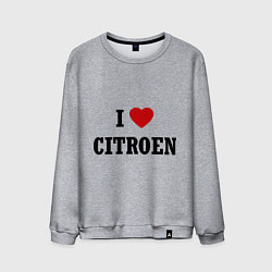 Мужской свитшот I love Citroen
