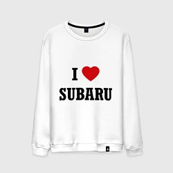 Мужской свитшот I love Subaru