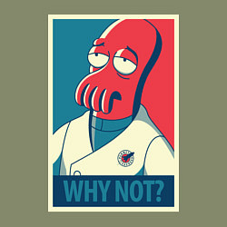 Свитшот хлопковый мужской Zoidberg: Why not?, цвет: авокадо — фото 2