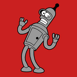 Свитшот хлопковый мужской Bender Error, цвет: красный — фото 2