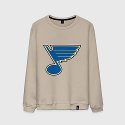 Свитшот хлопковый мужской St Louis Blues, цвет: миндальный