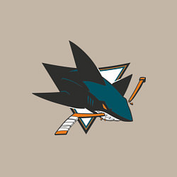 Свитшот хлопковый мужской San Jose Sharks, цвет: миндальный — фото 2