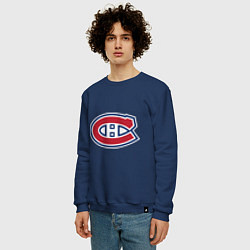 Свитшот хлопковый мужской Montreal Canadiens, цвет: тёмно-синий — фото 2