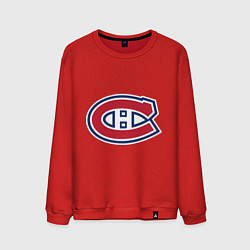 Свитшот хлопковый мужской Montreal Canadiens, цвет: красный