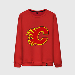 Свитшот хлопковый мужской Calgary Flames, цвет: красный