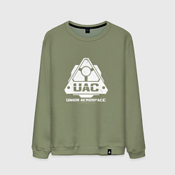 Свитшот хлопковый мужской UAC, цвет: авокадо