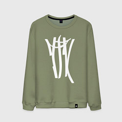 Свитшот хлопковый мужской ТГК, цвет: авокадо
