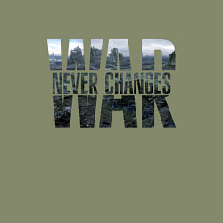 Свитшот хлопковый мужской War never changes, цвет: авокадо — фото 2