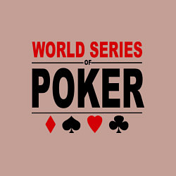 Свитшот хлопковый мужской World series of poker, цвет: пыльно-розовый — фото 2