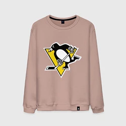Свитшот хлопковый мужской Pittsburgh Penguins: Malkin 71, цвет: пыльно-розовый