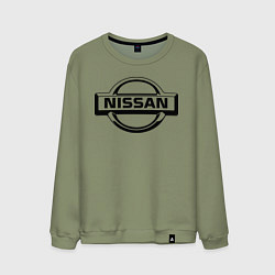 Свитшот хлопковый мужской Nissan club, цвет: авокадо