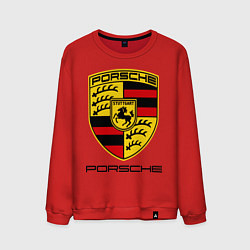 Свитшот хлопковый мужской Porsche Stuttgart, цвет: красный