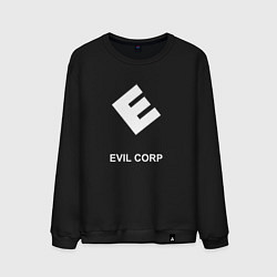 Свитшот хлопковый мужской Evil corporation, цвет: черный