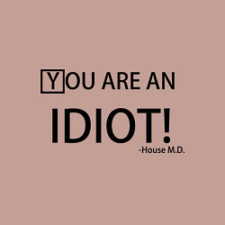 Свитшот хлопковый мужской You are an idiot!, цвет: пыльно-розовый — фото 2