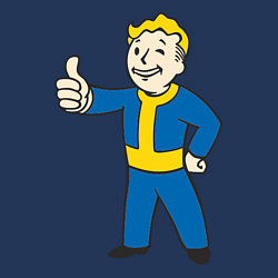Свитшот хлопковый мужской Fallout Boy, цвет: тёмно-синий — фото 2