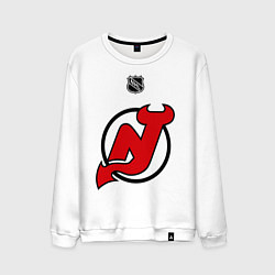 Свитшот хлопковый мужской New Jersey Devils: Kovalchuk 17, цвет: белый