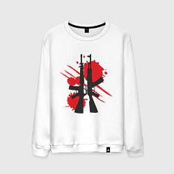 Свитшот хлопковый мужской CS Weapon, цвет: белый