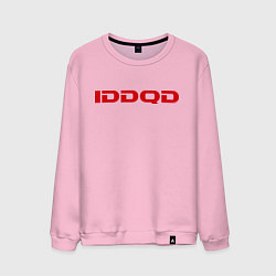 Свитшот хлопковый мужской IDDQD Doom, цвет: светло-розовый