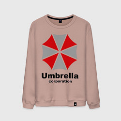 Свитшот хлопковый мужской Umbrella corporation, цвет: пыльно-розовый