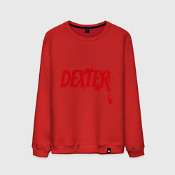 Свитшот хлопковый мужской Dexter Blood, цвет: красный
