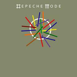 Свитшот хлопковый мужской Depeche Mode: Lines, цвет: авокадо — фото 2