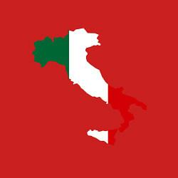 Свитшот хлопковый мужской Италия (Italy), цвет: красный — фото 2
