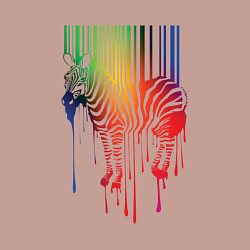 Свитшот хлопковый мужской Color zebra, цвет: пыльно-розовый — фото 2