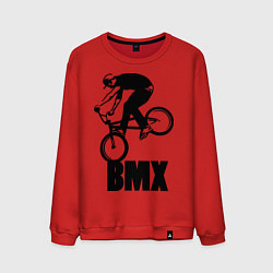 Свитшот хлопковый мужской BMX 3, цвет: красный