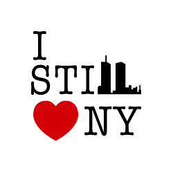 Свитшот хлопковый мужской I still love NY, цвет: белый — фото 2