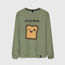 Свитшот хлопковый мужской Хлебушек, цвет: авокадо