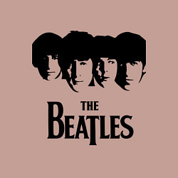 Свитшот хлопковый мужской The Beatles: Faces, цвет: пыльно-розовый — фото 2