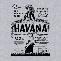 Свитшот хлопковый мужской Havana Cuba, цвет: меланж — фото 2