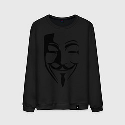 Свитшот хлопковый мужской Vendetta Mask, цвет: черный