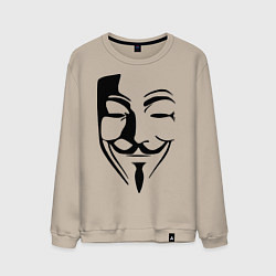 Свитшот хлопковый мужской Vendetta Mask, цвет: миндальный