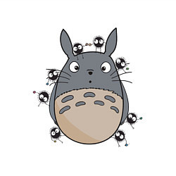 Свитшот хлопковый мужской Тоторо, цвет: белый — фото 2