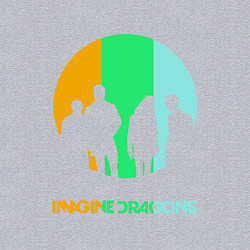 Свитшот хлопковый мужской Imagine Dragons: Evolve, цвет: меланж — фото 2
