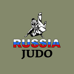 Свитшот хлопковый мужской Russia judo, цвет: авокадо — фото 2