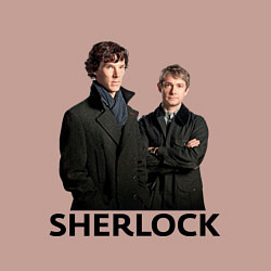 Свитшот хлопковый мужской Sherlock, цвет: пыльно-розовый — фото 2