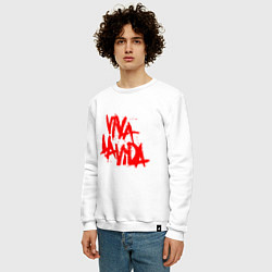Свитшот хлопковый мужской Viva La Vida, цвет: белый — фото 2