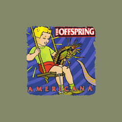 Свитшот хлопковый мужской The Offspring: Americana, цвет: авокадо — фото 2