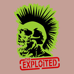 Свитшот хлопковый мужской The Exploited, цвет: пыльно-розовый — фото 2