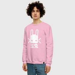 Свитшот хлопковый мужской Destiny Rabbit, цвет: светло-розовый — фото 2
