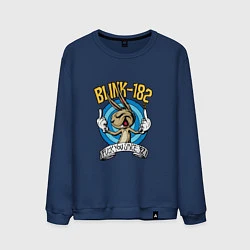Свитшот хлопковый мужской Blink-182: Fuck you, цвет: тёмно-синий