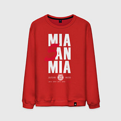 Свитшот хлопковый мужской Bayern FC: Mia San Mia, цвет: красный
