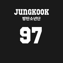 Свитшот хлопковый мужской Jungkook 97, цвет: черный — фото 2